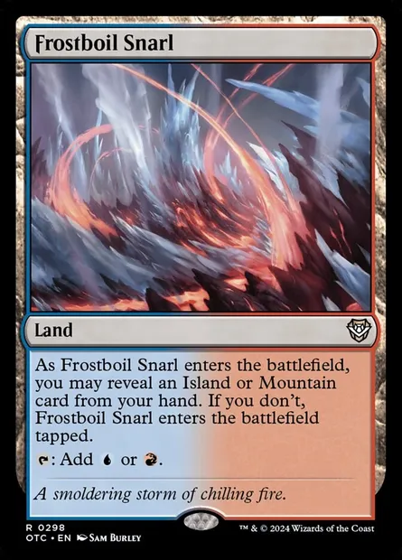 Frostboil Snarl, Magic card OTC 298 — Outlaws of Thunder Junction Commander set