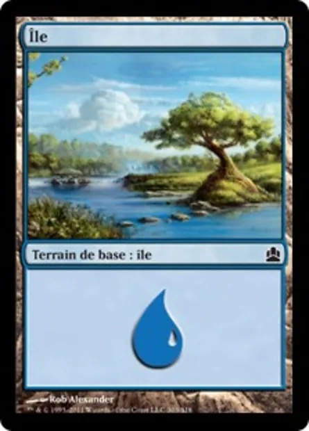 Île, carte Magic CMD 303 — extension Commander 2011