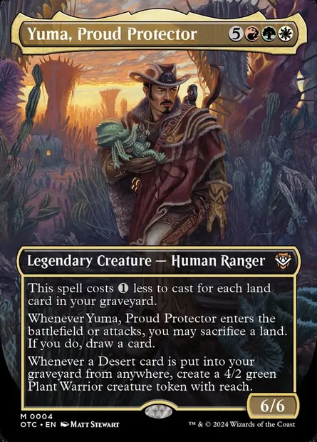 Yuma, Proud Protector, Magic card OTC 4 — Outlaws of Thunder Junction Commander set