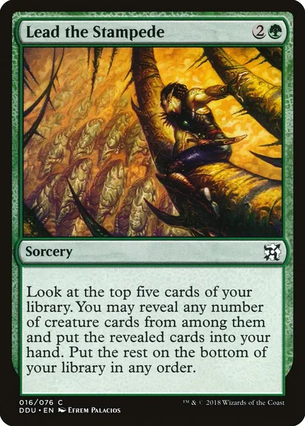 Lead the Stampede, Magic card DDU 16 — Duel Decks: Elves vs. Inventors set