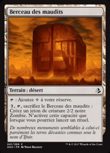 Berceau des maudits, carte Magic AKH 241 — extension Amonkhet