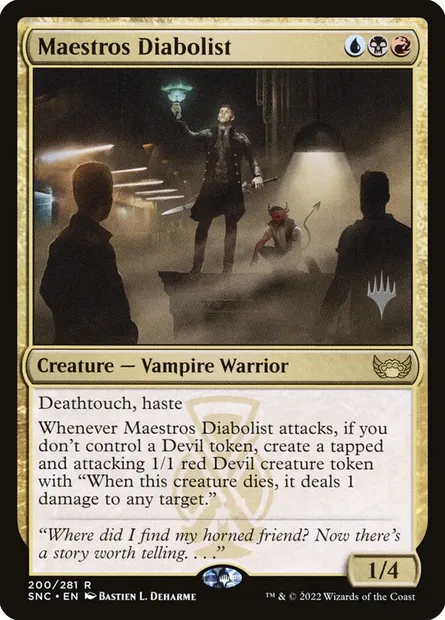 Maestros Diabolist, Magic card PSNC 200p — Streets of New Capenna Promos set