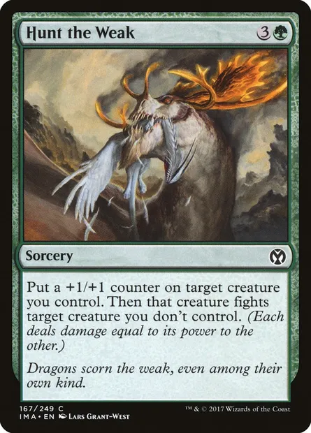 Hunt the Weak, Magic card IMA 167 — Iconic Masters set