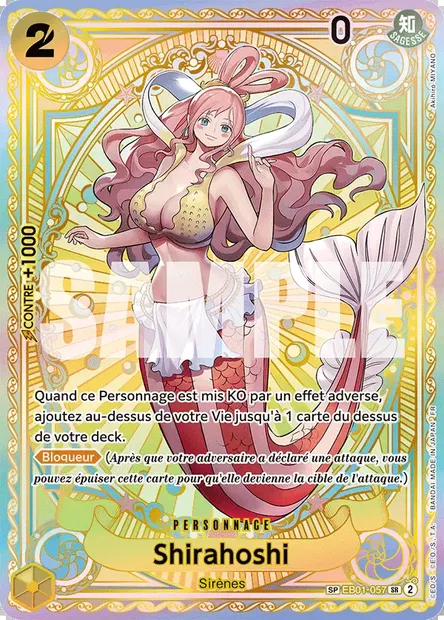 Shirahoshi, carte One Piece EB01-057 — extension MEMORIAL COLLECTION
