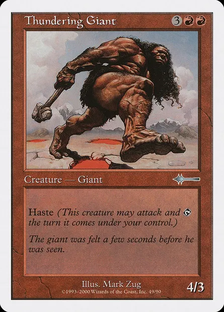 Thundering Giant, Magic card BTD 49 — Beatdown Box Set set