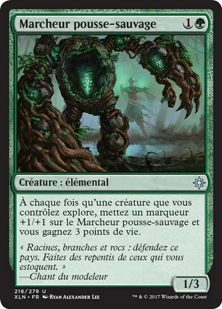 Marcheur pousse-sauvage, carte Magic XLN 216 — extension Ixalan