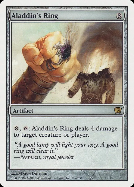 Aladdin's Ring, Magic card 9ED 286 — Ninth Edition set