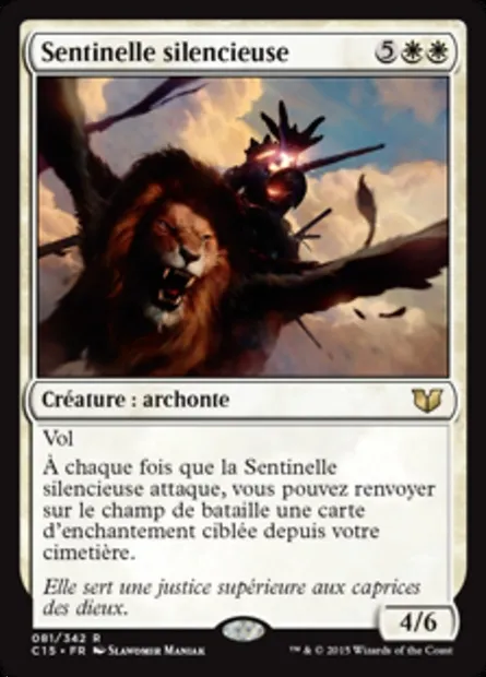 Sentinelle silencieuse, carte Magic C15 81 — extension Commander 2015