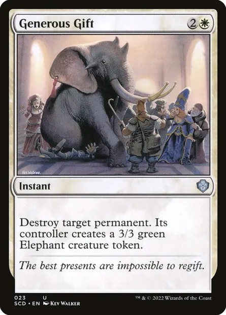 Generous Gift, Magic card SCD 23 — Starter Commander Decks set