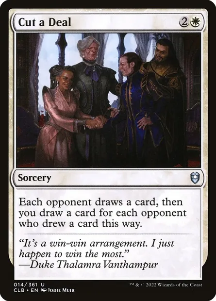 Cut a Deal, Magic card CLB 14 — Commander Legends: Battle for Baldur's Gate set
