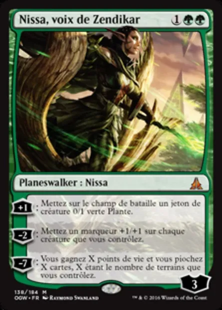 Nissa, voix de Zendikar, carte Magic OGW 138 — extension Le serment des Sentinelles