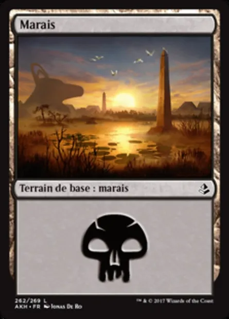Marais, carte Magic AKH 262 — extension Amonkhet