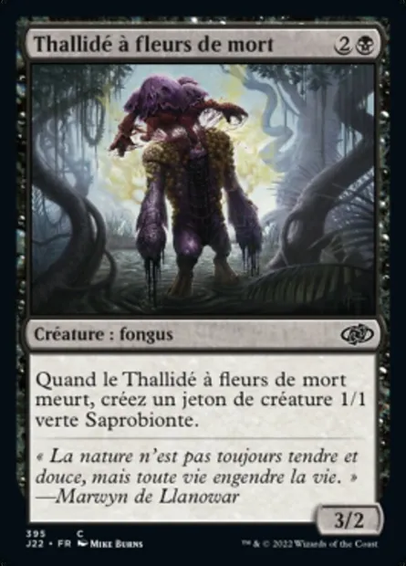 Thallidé à fleurs de mort, carte Magic J22 395 — extension Jumpstart 2022