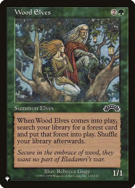Elfe des bois, carte Magic PLST EXO-130 — extension The List