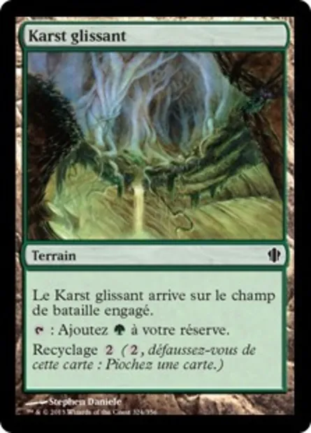 Karst glissant, carte Magic C13 324 — extension Commander 2013