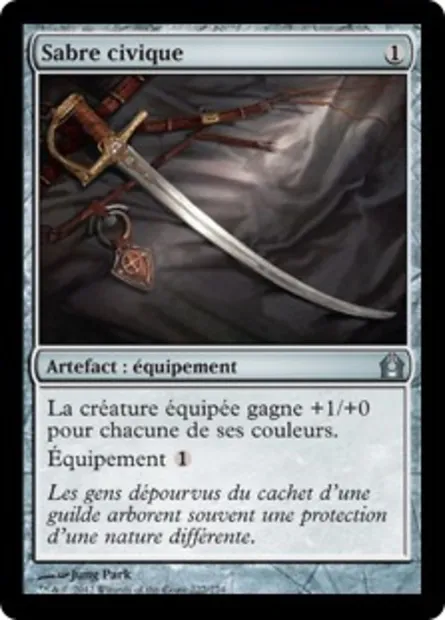 Sabre civique, carte Magic RTR 227 — extension Retour à Ravnica