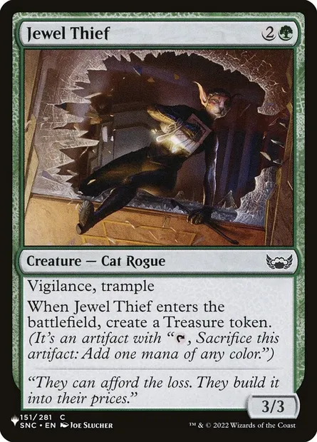 Voleuse de bijoux, carte Magic PLST SNC-151 — extension The List