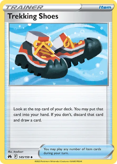 Trekking Shoes, Pokémon card CRZ 145 — Crown Zenith set