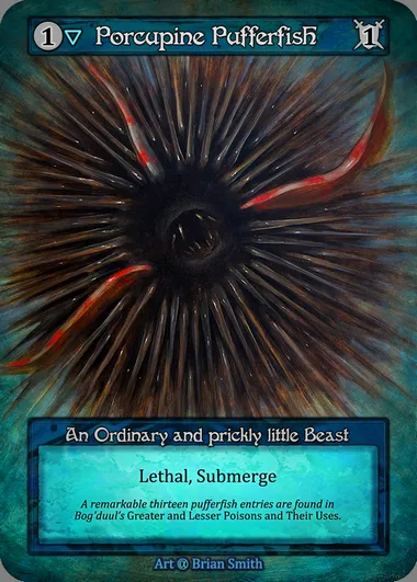 Porcupine Pufferfish, Sorcery card ALP 128 — Alpha set