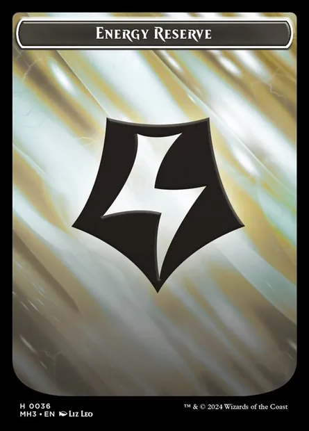 Energy Reserve, carte Magic TMH3 36 — extension Modern Horizons 3 Tokens