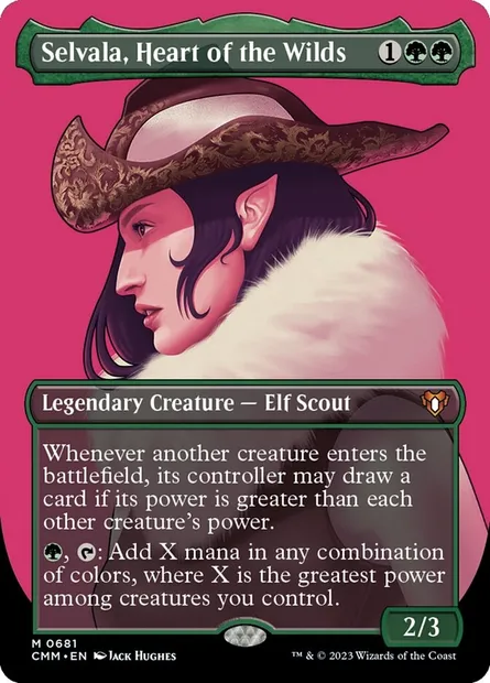 Selvala, Heart of the Wilds, Magic card CMM 681 — Commander Masters set