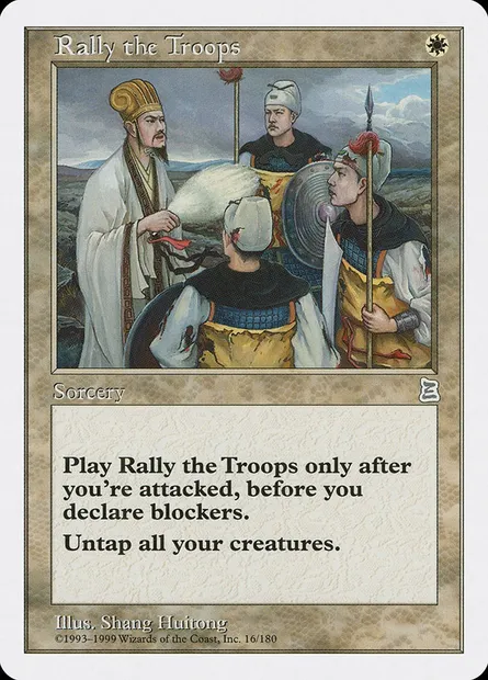 Rally the Troops, Magic card PTK 16 — Portal Three Kingdoms set
