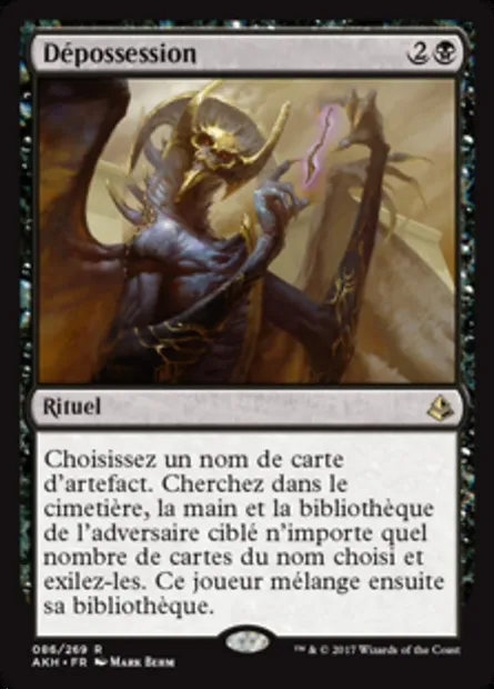 Dépossession, carte Magic AKH 86 — extension Amonkhet