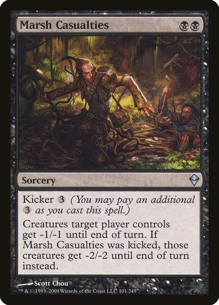 Marsh Casualties, Magic card ZEN 101 — Zendikar set