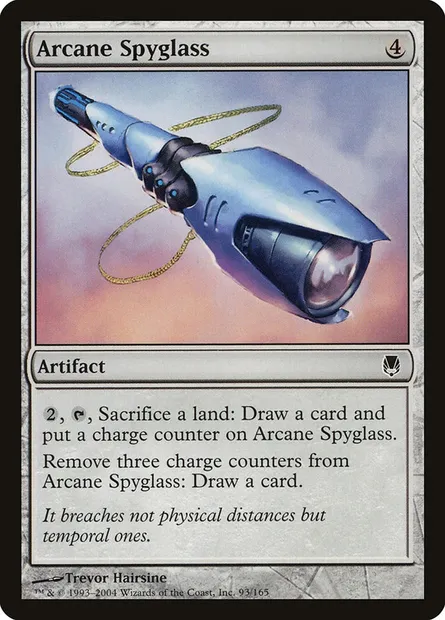 Arcane Spyglass, Magic card DST 93 — Darksteel set