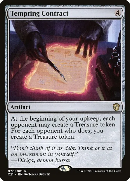 Tempting Contract, Magic card C21 78 — Commander 2021 set