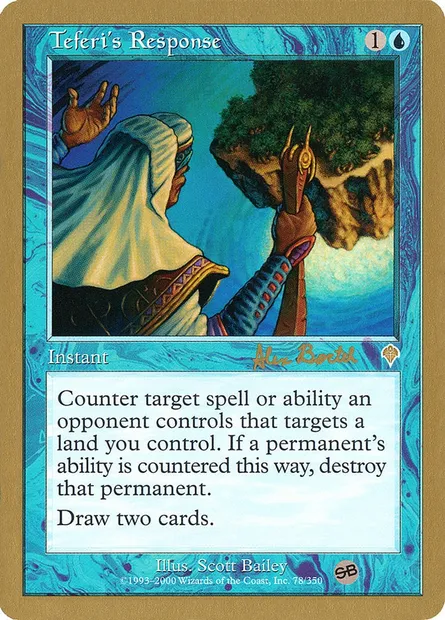 Teferi's Response, Magic card WC01 ab78sb — World Championship Decks 2001 set