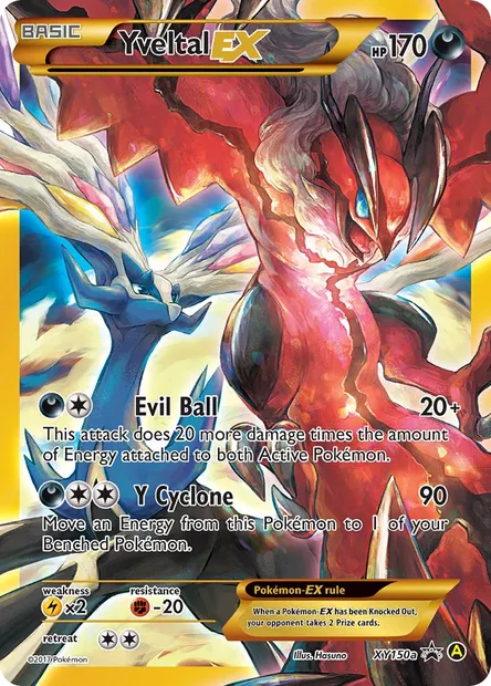 Yveltal-EX, Pokémon card XY 150a — XY Black Star Promos set