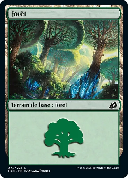Forêt, carte Magic IKO 272 — extension Ikoria: Lair of Behemoths