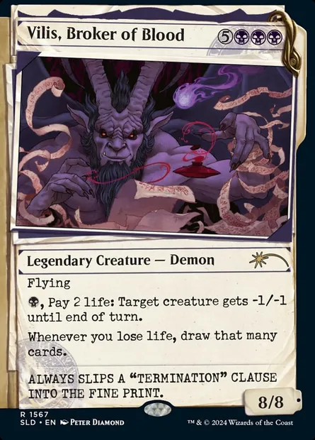 Vilis, Broker of Blood, Magic card SLD 1567 — Secret Lair Drop set