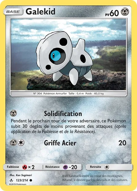 Galekid, carte Pokémon UNB 123 — extension Alliance Infaillible