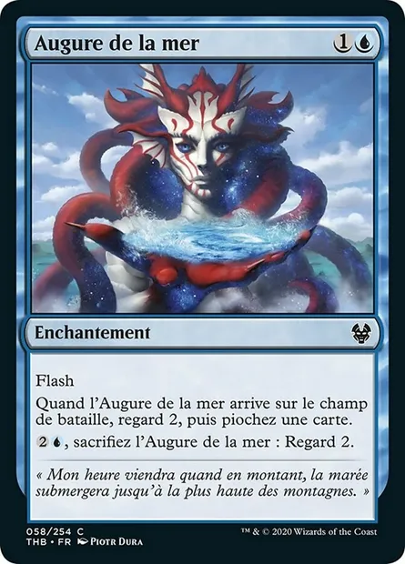 Augure de la mer, carte Magic THB 58 — extension Theros Beyond Death