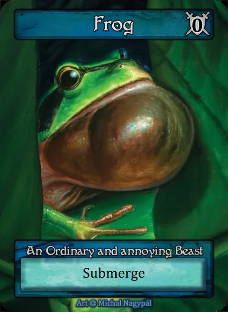 Frog, Sorcery card ALP 066 — Alpha set