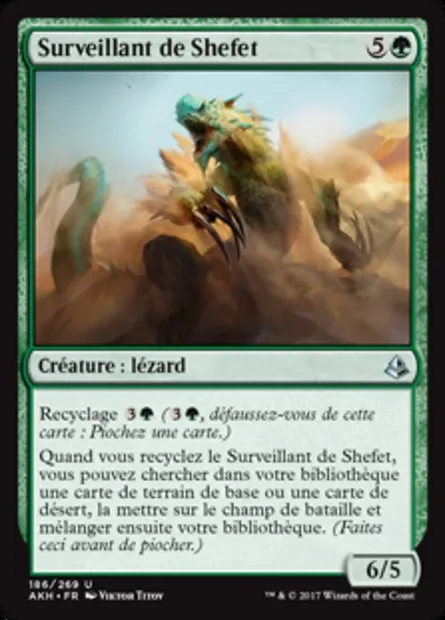 Surveillant de Shefet, carte Magic AKH 186 — extension Amonkhet