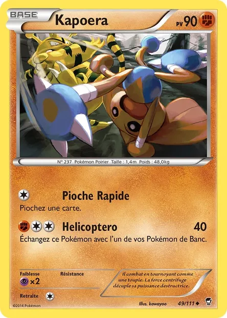 Kapoera, carte Pokémon FFI 49 — extension Poings Furieux