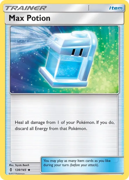 Max Potion, Pokémon card GRI 128 — Guardians Rising set