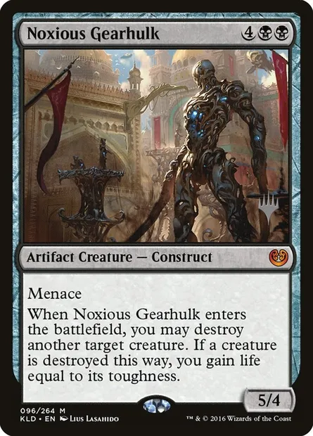 Noxious Gearhulk, Magic card PKLD 96p — Kaladesh Promos set