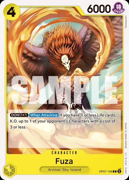 Fuza, One Piece card OP07-106 — 500 YEARS IN THE FUTURE set