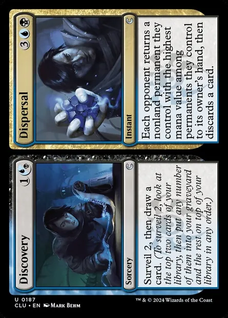 Discovery // Dispersal, Magic card CLU 187 — Ravnica: Clue Edition set