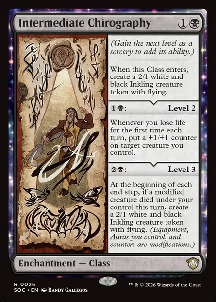 Intermediate Chirography, Magic card SOC 26 — Secrets of Strixhaven Commander set