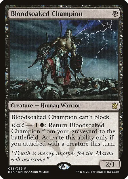Bloodsoaked Champion, Magic card KTK 66 — Khans of Tarkir set