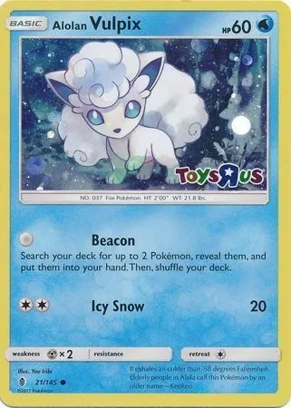 Alolan Vulpix, Pokémon card RET 021 — Retail Exclusive Promos set