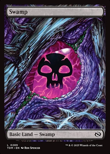 Swamp, Magic card TDM 289 — Tarkir: Dragonstorm set