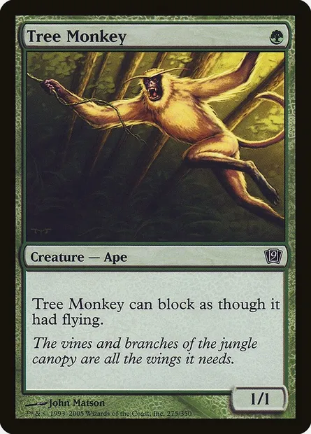 Singe arboricole, carte Magic 9ED 275★ — extension Neuvième Edition