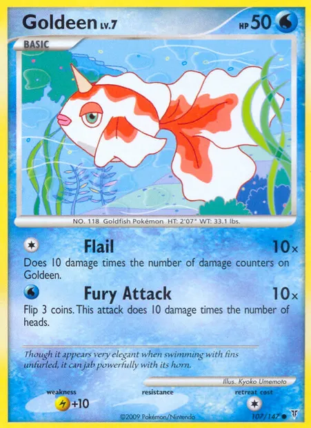 Goldeen, Pokémon card SV 107 — Supreme Victors set