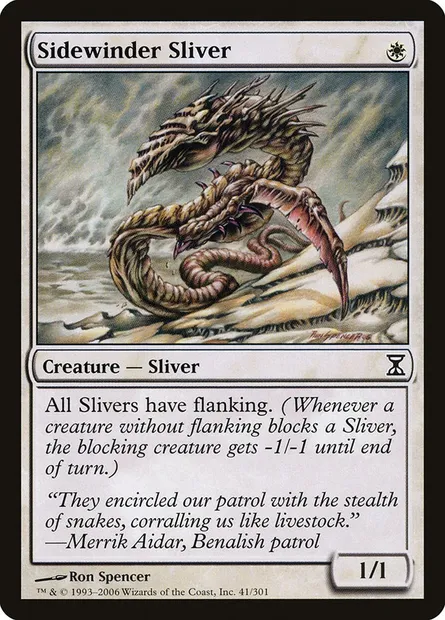 Sidewinder Sliver, Magic card TSP 41 — Time Spiral set